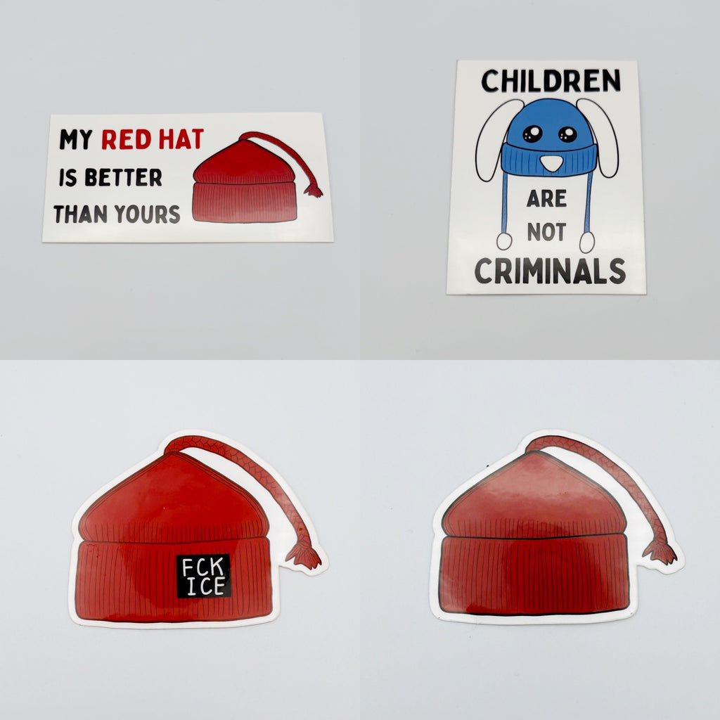 My Hat Is Better Vinyl Sticker