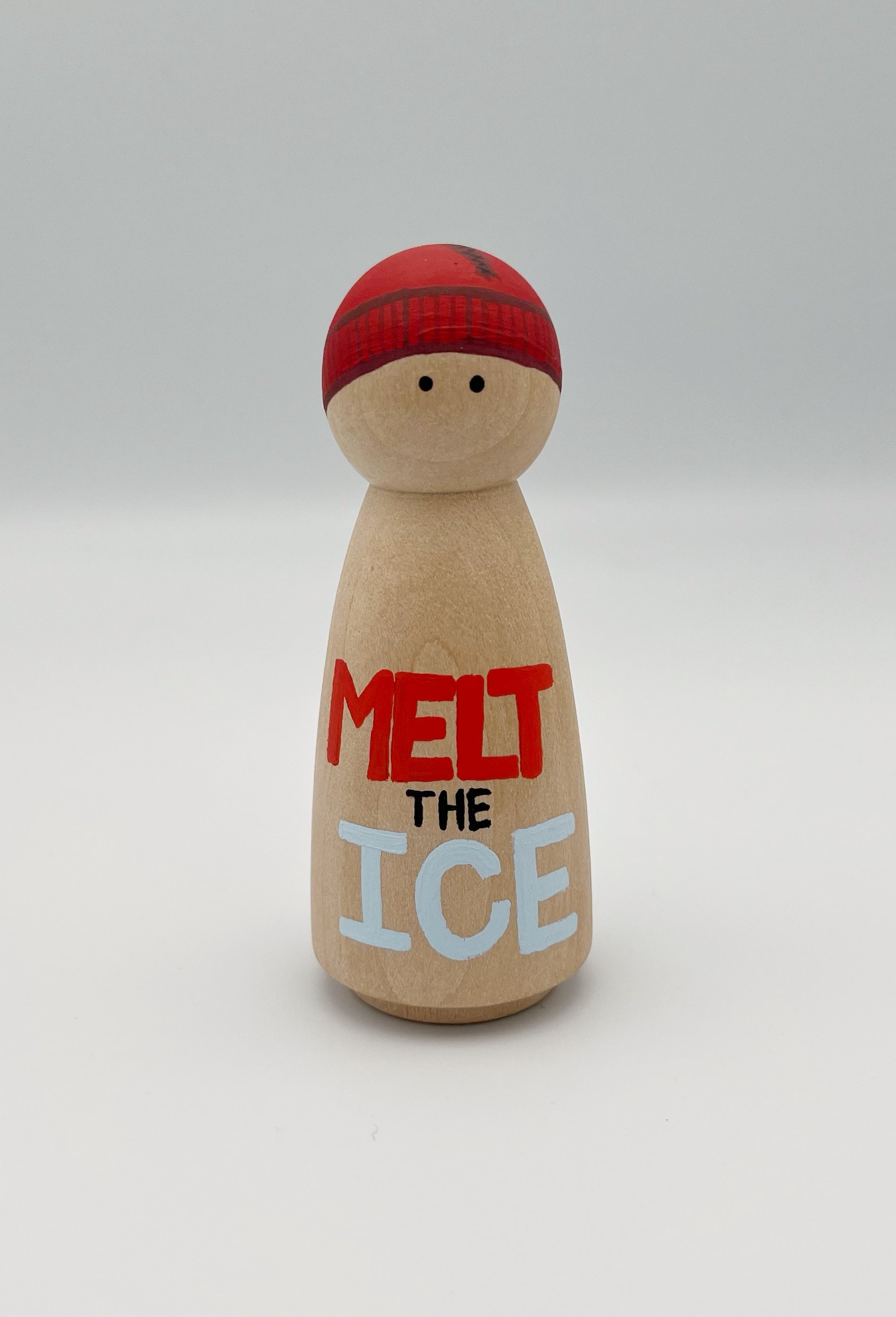 Melt The Ice Wooden Peg Doll