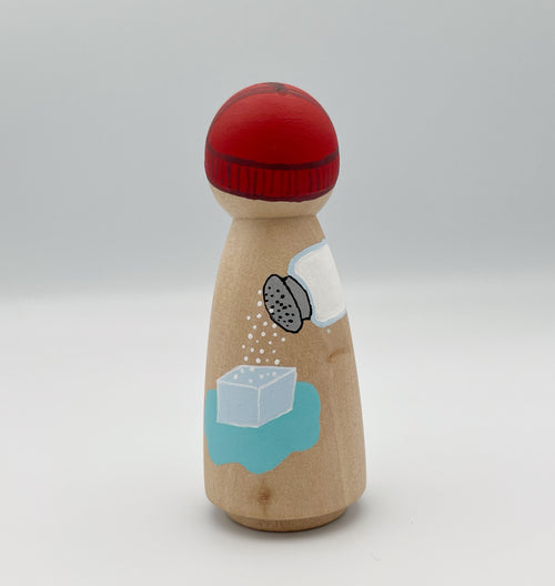 Melt The Ice Wooden Peg Doll