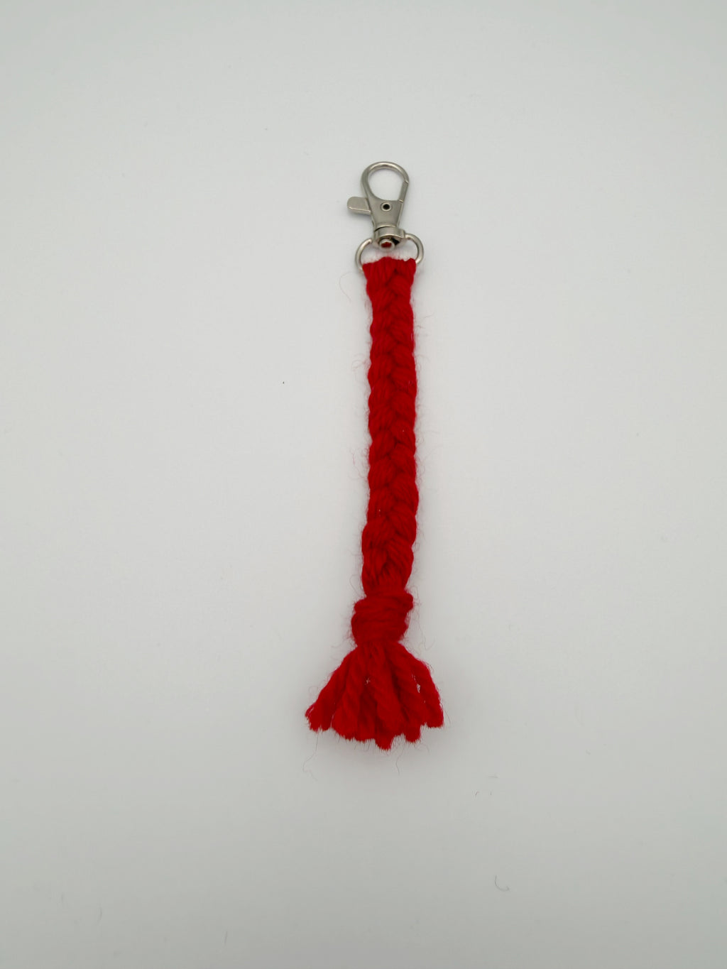 Red Tassel Keychain Clip