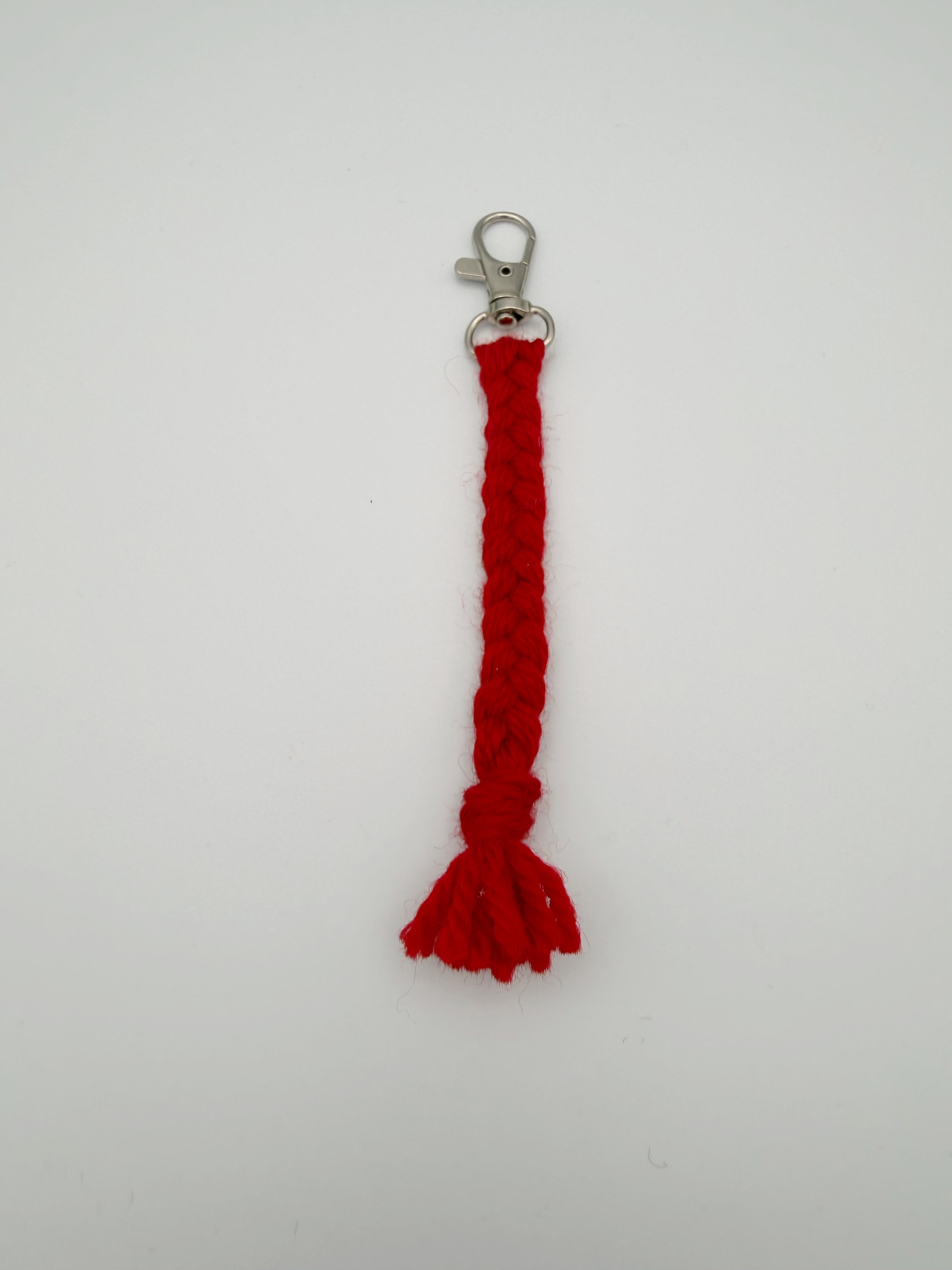 Red Tassel Keychain Clip