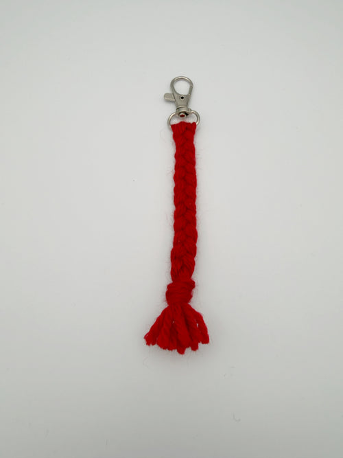 Red Tassel Keychain Clip