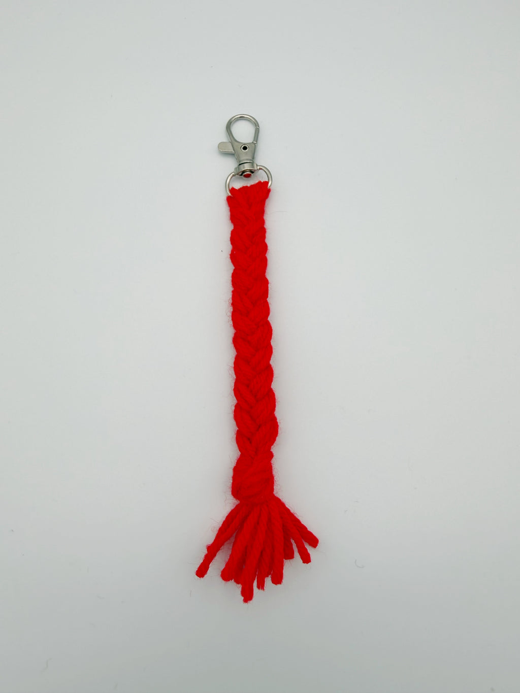 Red Tassel Keychain Clip