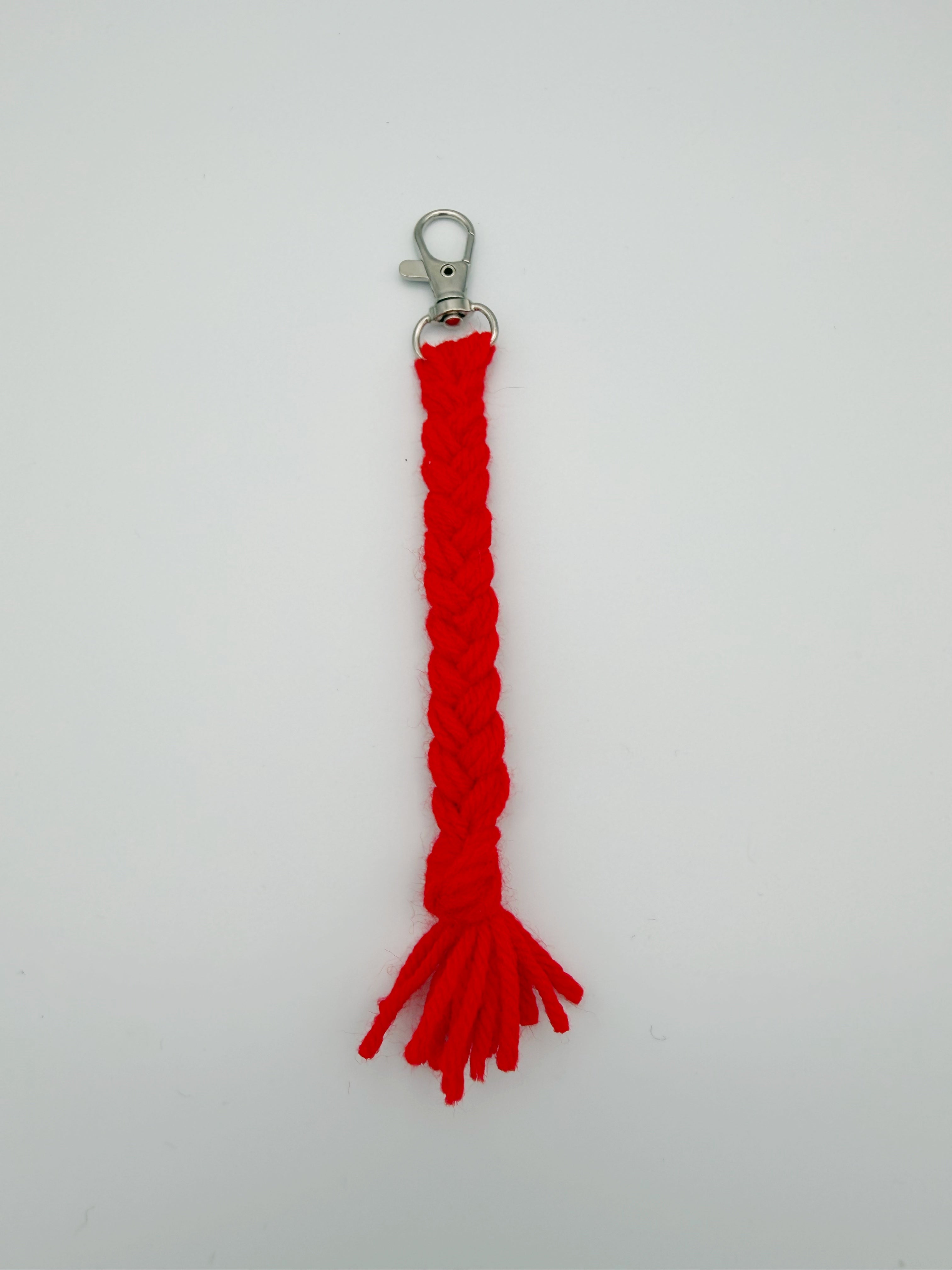 Red Tassel Keychain Clip