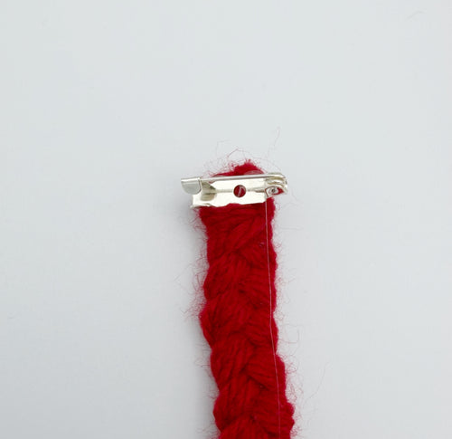 Long Red Tassel Hat Pin