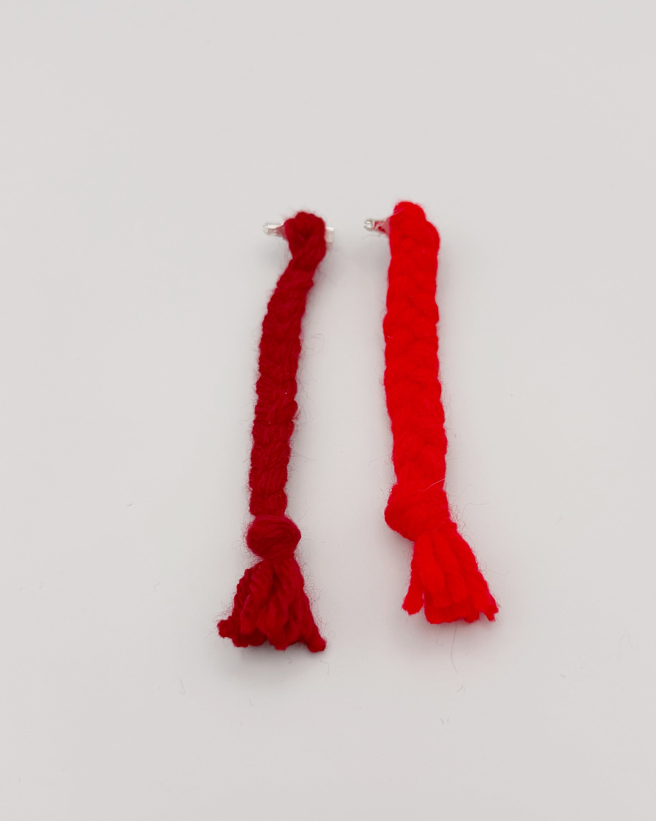 Short Red Tassel Lapel Pin