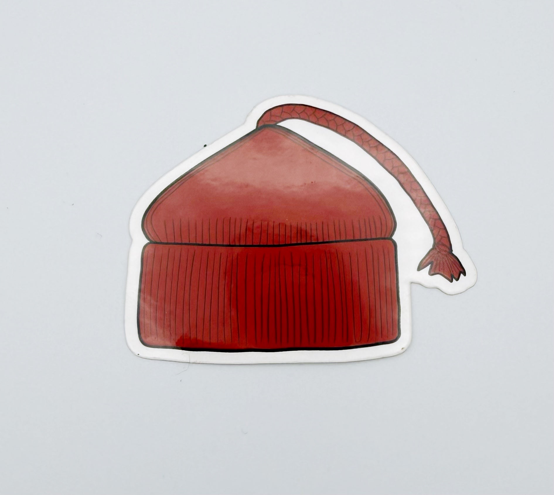 Red Melt The Ice Hat Vinyl Sticker